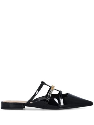 Pinko Ballerine mules - women - Goat Skin/Calf Leather - 40 - Black