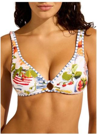 Seafolly Riviera Coast Ring Front Tank Bikini-Top f&uuml;r Damen | orange