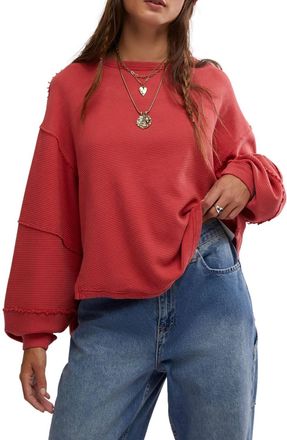 Free People Total Eclipse Tee Top In Spiced Rum