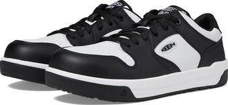 Keen Overton (Comp Toe) Mens Work Boots Star White/Black : 13 EE - Wide, Leather