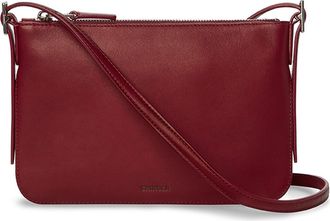 Shinola Small Bixby Accordion Leather Crossbody Bag in Ruby at Nordstrom