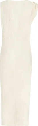 Isabel Marant Womens Franzy Cotton-Blend Dress Ecru