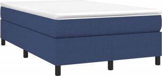 vidaXL Vidaxl - Cama Box Spring Con Colch&oacute;n Tela Azul 120x200 Cm