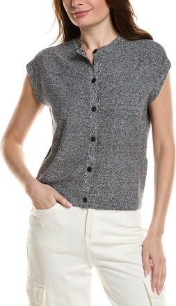 Eileen Fisher Eileen Fisher Crewneck Linen-Blend Vest