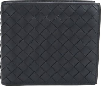Bottega Veneta Black Leather Wallet (Bi-Fold) (Pre-Owned)
