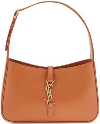 Saint Laurent Oranje Kalfskin Bos Taurus Schoudertas