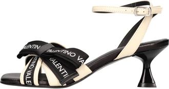 Mario Valentino Sandalen Beige - Dames - Sandalen met hakken - Beige - 38 EU - Leer - Schoenen