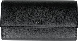 Dior Gray Leather Long Wallet (Bi-Fold) (Pre-Owned)