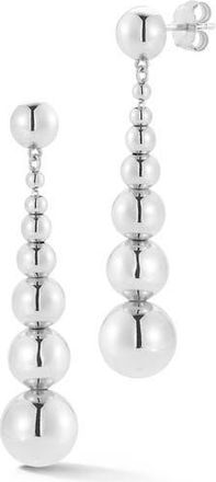 Glaze Jewelry Graduated Ball Drop Earrings in Silver at Nordstrom Rack