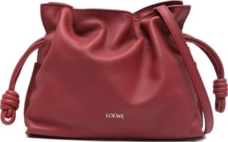 Loewe Flamenco mini-clutch met trekkoord - Rood