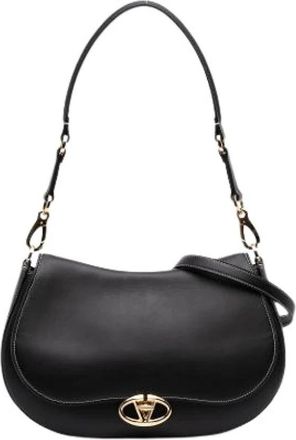 Valentino Pre-owned Shoulder Bags, female, Black, Size: ONE SIZE Pre-owned Ohval Bag