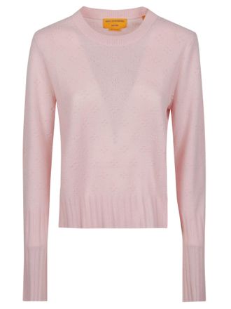 Guest In Residence Compass Textured Cashmere Round Sweater