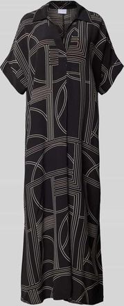 Jake*s Midikleid mit Hemdblusenkragen in Black, Gr&ouml;&szlig;e 32