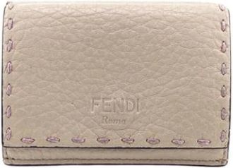 Fendi Pre-owned Wallets, female, Beige, Size: ONE SIZE Pre-owned Leather Wallet