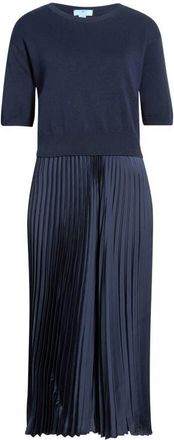 CeCe by Cynthia Steffe Sweater & Pleated Skirt Two-Piece Set in Twilight Blue at Nordstrom, Size X-Large
