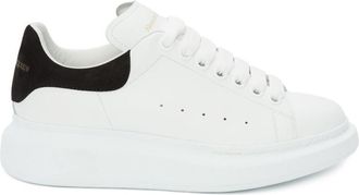 Alexander McQueen White Black Leather Sneakers