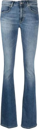 Dondup Vintage Blauwe Boot-Cut Jeans - Dames - Bootcut Jeans - Blauw - W28 - Katoen - Jeans