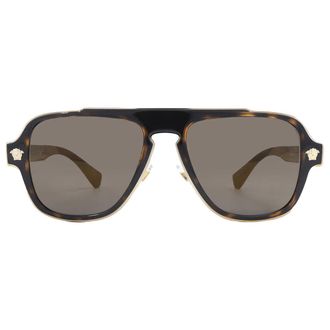 Versace Grey Navigator Mens Sunglasses VE2199 12524T 56