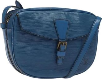 Louis Vuitton Tweedehands leren Louis Vuitton tassen - Dames - Vintage Schoudertas - Blauw - ONE Size - Leer - Vintage