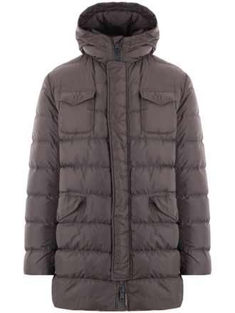 Herno Cappotto imbottito con cappuccio - Grigio