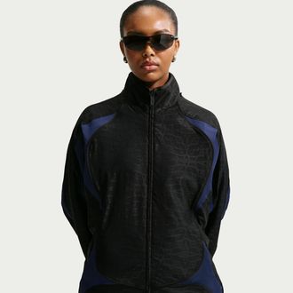 Nike Womens Nike Sportswear Oversized Lace Track Jacket in Black | IF0522-011
