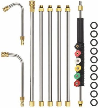 OEM Barras De Extensi&oacute;n Para Hidrolavadora, Puntas De Lanza Telesc&oacute;picas De Repuesto De 4000 Psi, Herramientas De Limpieza Para Lavar Ventanas De Techo - 