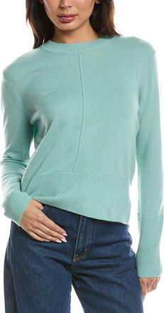 Fort&eacute; Cashmere Exposed Seam Crewneck Cashmere Sweater