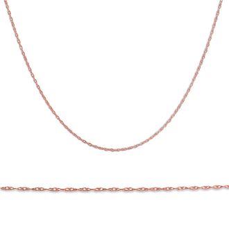 Pompeii3 Solid 14k Rose Gold 18 Chain With Spring Ring