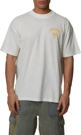 Good For Nothing College Angel Slub T-Shirt in White at Nordstrom, Size Xx-Large