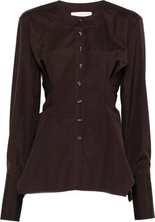 Liberowe Top Lavinia a maniche lunghe - Marrone