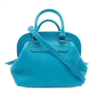 Fendi Pre-owned Vintage Schoudertas - Dames - Pre-owned - Blauw - Maat: ONE Size Leer