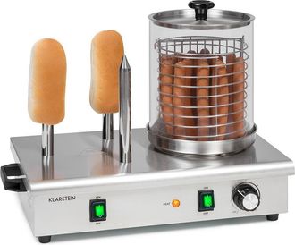 Klarstein Klarstein Wurstfabrik Pro 600 M&aacute;quina De Hot Dogs De 600w 5l 30-100&deg;c Vidrio Acero Inoxidable