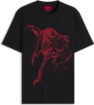 HUGO BOSS Cotton-jersey T-shirt with graphic print