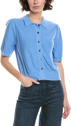 Michael Stars Sparrow Cashmere-Blend Polo Sweater