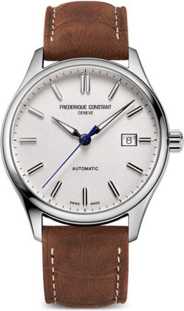 Frederique Constant Classics Index Automatic 40mm - men - Calf Leather/stainless steel - One Size - Silver