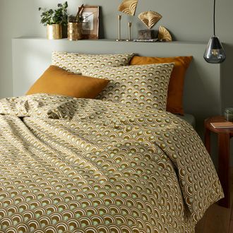 La Redoute Interieurs Bedset in katoen met rechthoekige sloop, Caletta