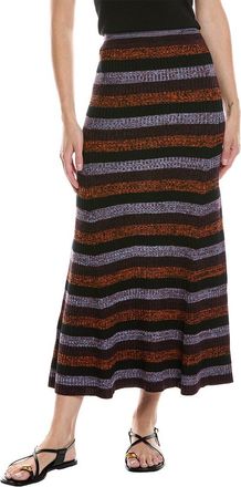 Ganni Rib Wool Long Skirt