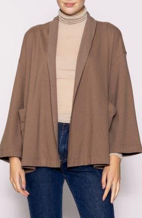 Melloday Shawl Collar Double Knit Jacket in Mushroom at Nordstrom Rack, Size X-Small