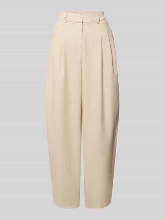 Moss Copenhagen Wide Leg Pants mit Biesen Modell Esteriane in Beige, Gr&ouml;&szlig;e XL
