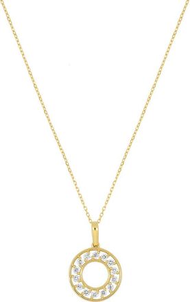 Bony Levy Kiera 18K Yellow Gold Diamond Circle Pendant Necklace at Nordstrom Rack
