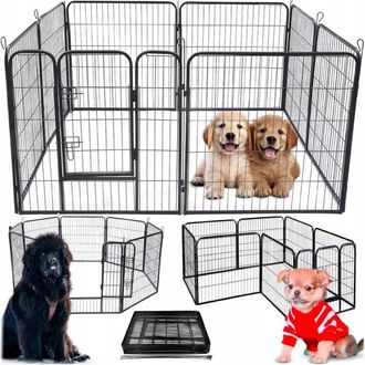 OEM Corral Para Perros, Gatos, Cachorros, Conejos, Corral, Jaula, Puerta 80x100