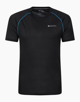 Mountain Warehouse Mens Mountain Warehouse Mens Aero II Short-Sleeved T-Shirt - Black - Size: 44