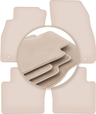 OEM Alfombrillas Beige Premium Para: Saab 9-5 Ii Ng Sed&aacute;n, Familiar, Liftback, Hatchback 2010-2012