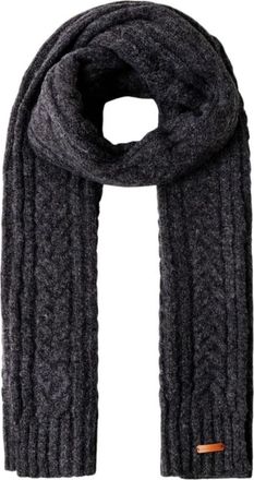 Pepe Jeans London Gevlochten gebreide sjaal - Dames - Wintersjaals - Grijs - ONE Size - Accessoires