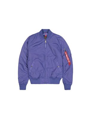 Alpha Industries Alpha Industries Womens MA-1 TT Light Bomber Jacket Women - Purple - Size Small