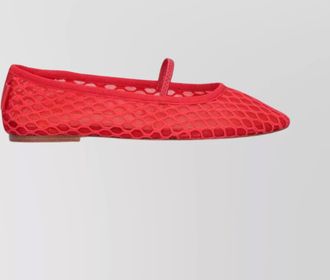 A.P.C. mesh round toe flat sole ballerina shoes