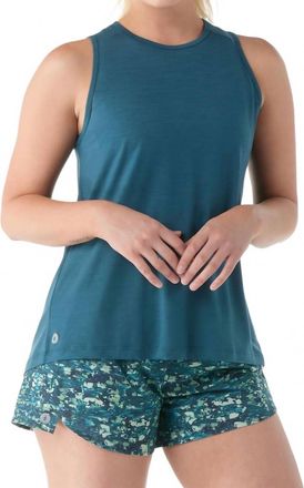 Smartwool Active Ultralite High Neck Tank In Twilight Blue