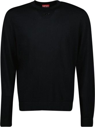 Diesel Crew Neck Black Knit Sweater