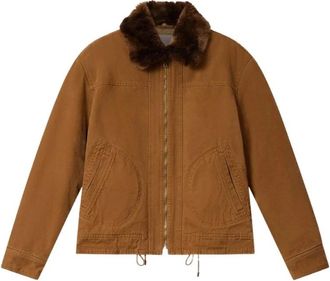 Isabel Marant Amaric Jas - Heren - Jassen - Bruin - M - Katoen - Jassen