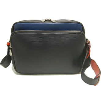 Louis Vuitton Blue Oxford Navy Blue Damier Canvas Epi Leather Shoulder Bag (Pre-Owned)